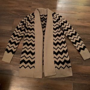 Chevron Open Front Sweater!